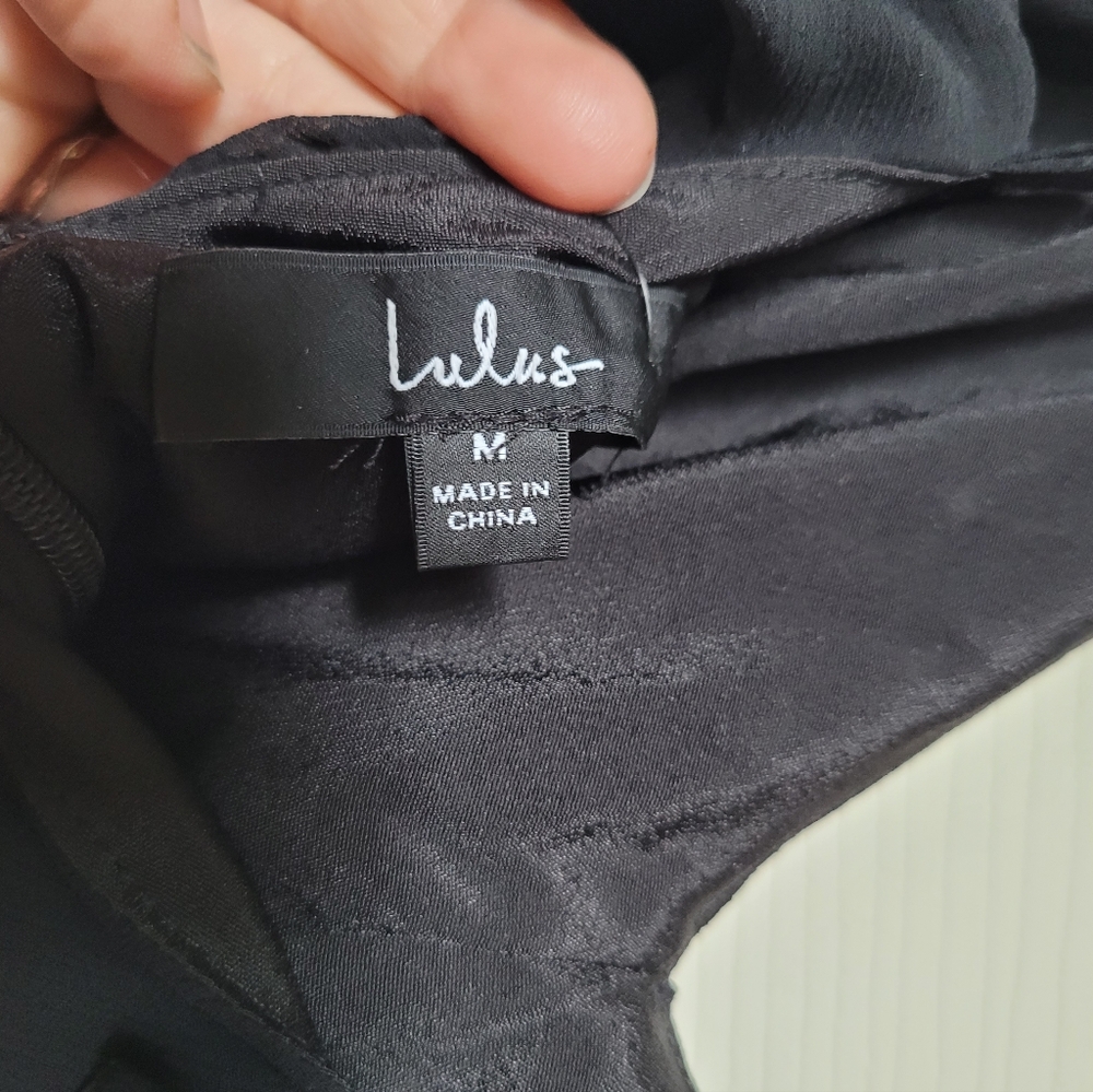Lulu's Black Ruffle Dress - Picture 5 of 6